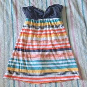 Roxy Multicolor Strapless Mini Dress